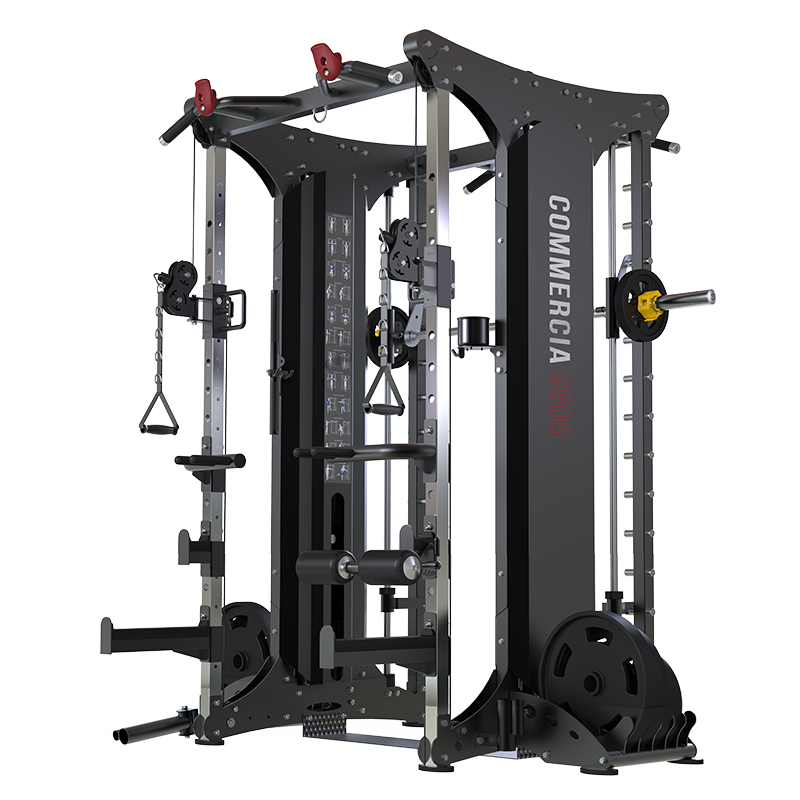 必一运动史密斯机G608综合训练器健身器材龙门架深蹲卧推杠铃架G608裸机