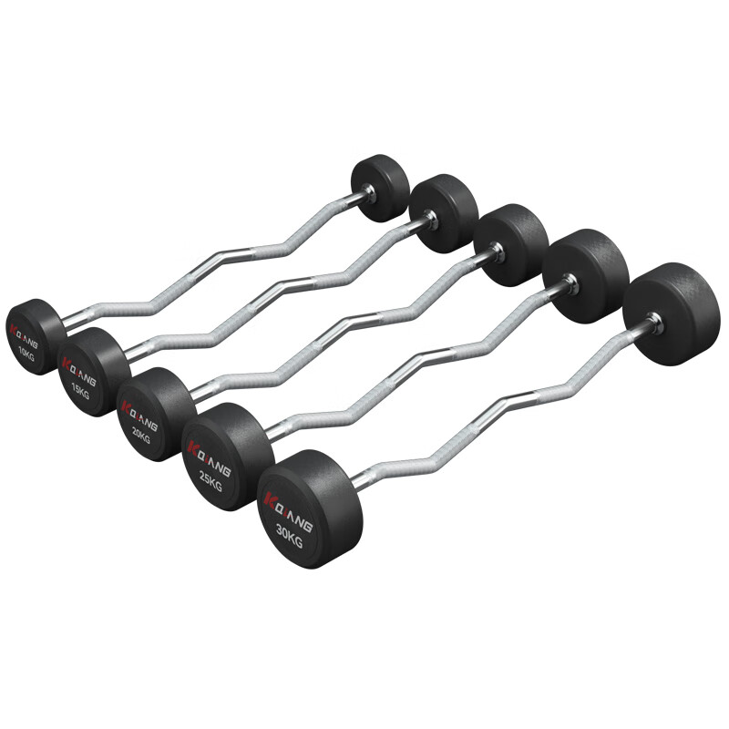 必一运动曲杆小杠铃套装1.2TPQ-100KG(10-15-20-25-30)
