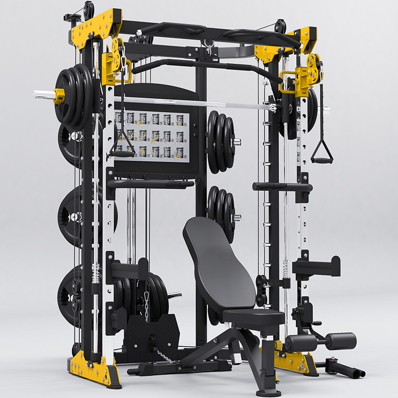 必一运动BK507史密斯机移动飞鸟综合训练器健身器材龙门架举重床深蹲卧推杠铃架 BK507升级配置